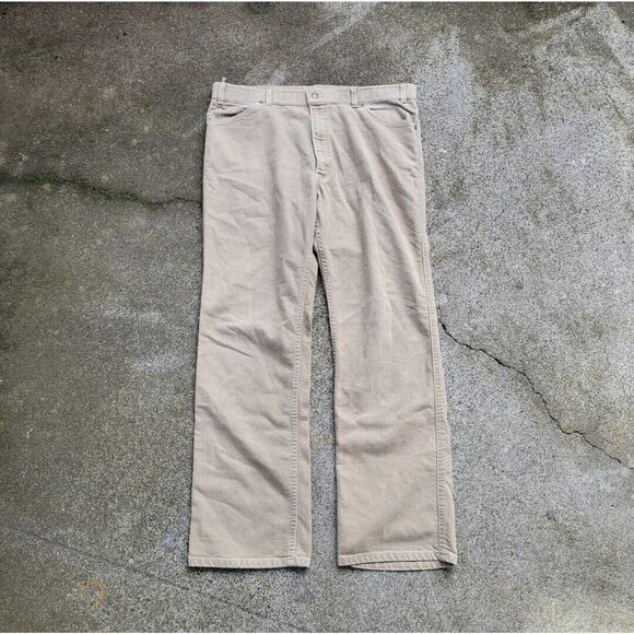 Vtg 1990s Levis Action Jeans Tagged 40 (38) Tan USA Made Bohemian Western - Picture 3 of 5